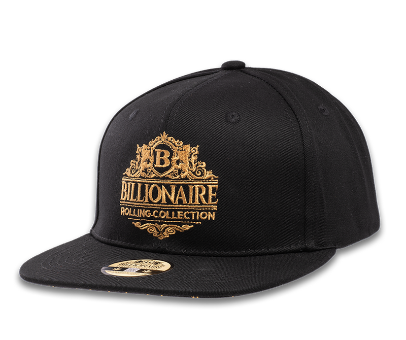 LIMITED EDITION - Billionaire Rolling Collection - Black & Gold Snapback Hat