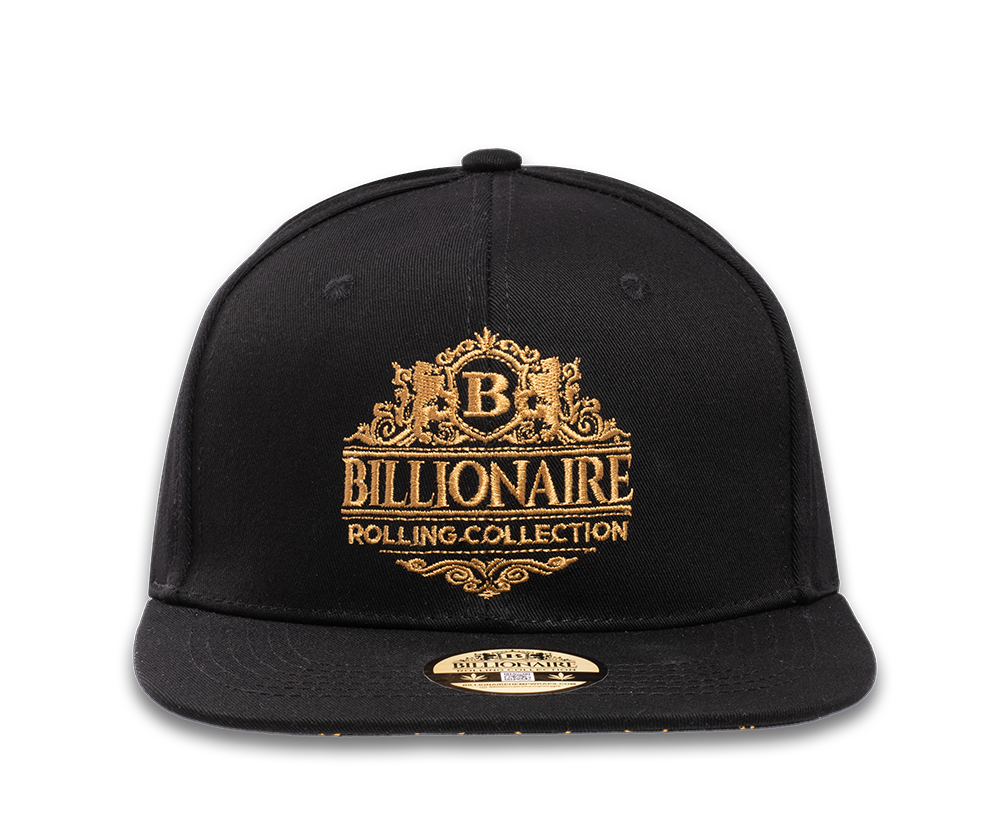 LIMITED EDITION - Billionaire Rolling Collection - Black & Gold Snapback Hat