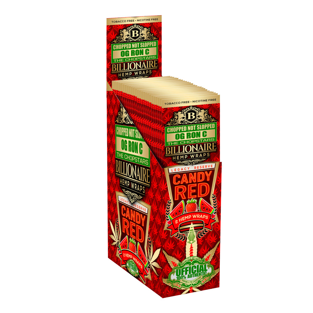 OG RON C - Candy Red - Billionaire Hemp Wraps