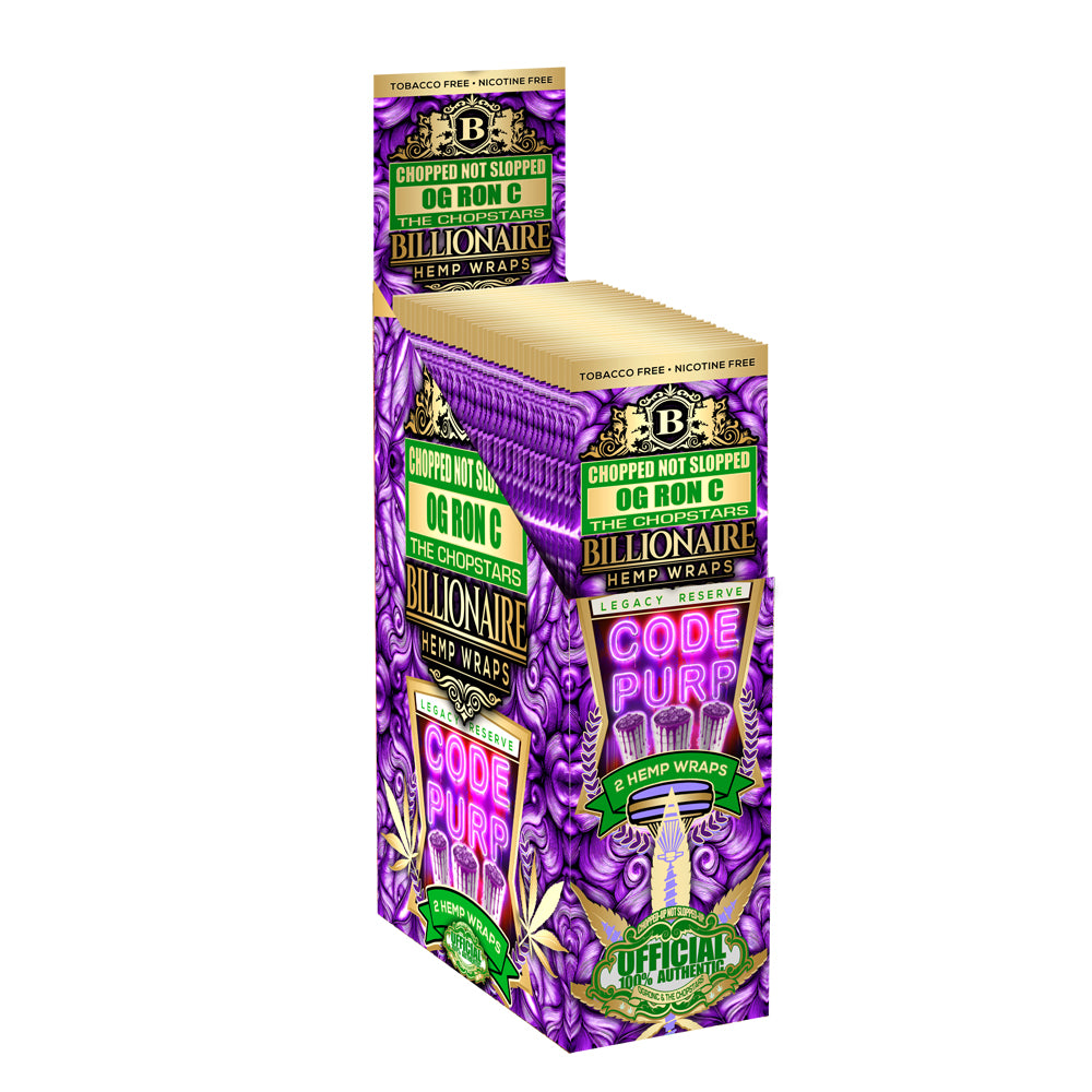 OG RON C - Code Purp - Billionaire Hemp Wraps