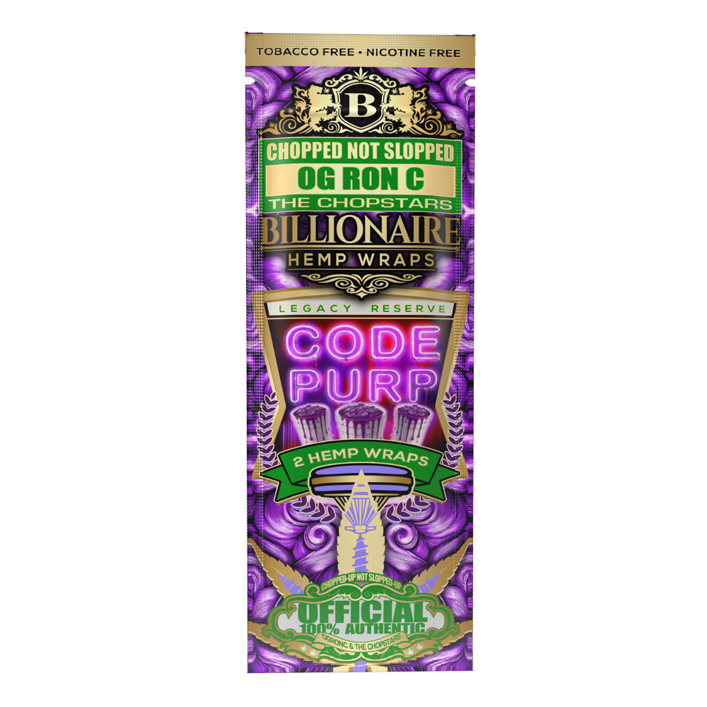 OG RON C - Code Purp - Billionaire Hemp Wraps