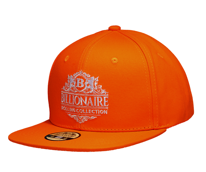 LIMITED EDITION - Billionaire Rolling Collection - Orange Snapback Hat