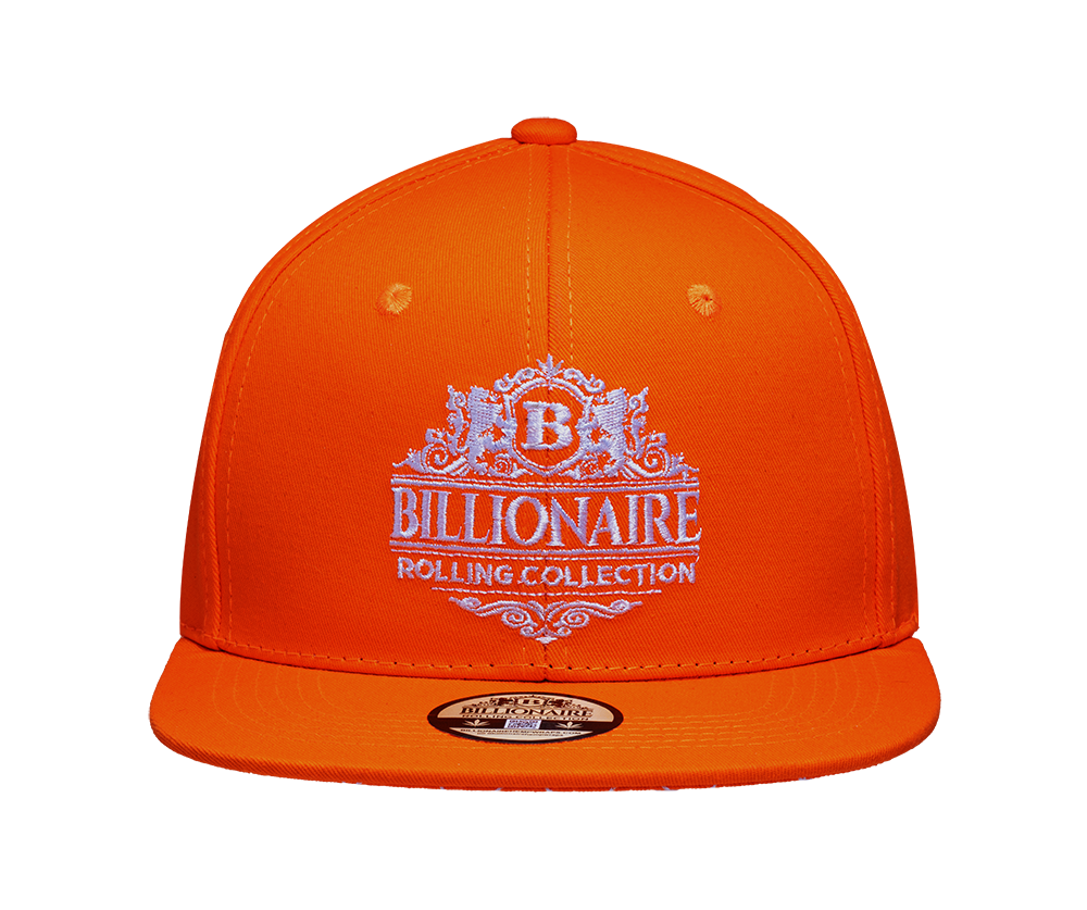 LIMITED EDITION - Billionaire Rolling Collection - Orange Snapback Hat
