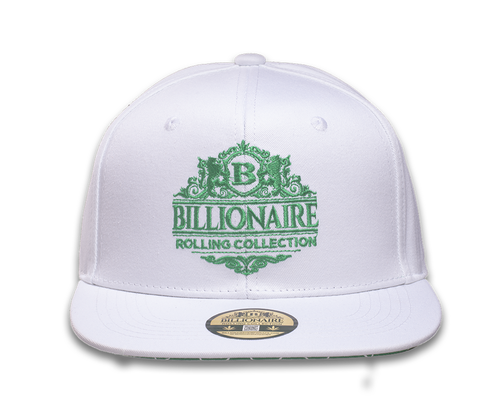 LIMITED EDITION - Billionaire Rolling Collection - White Snapback Hat
