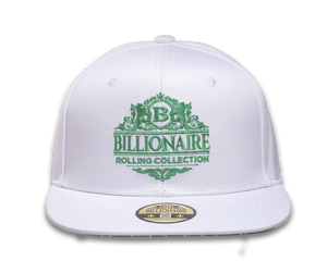 LIMITED EDITION - Billionaire Rolling Collection - White Snapback Hat