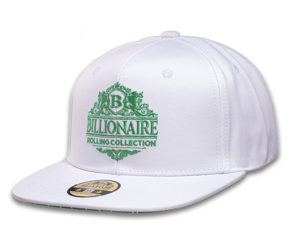 LIMITED EDITION - Billionaire Rolling Collection - White Snapback Hat