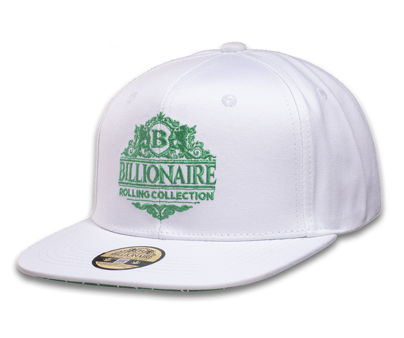 LIMITED EDITION - Billionaire Rolling Collection - White Snapback Hat