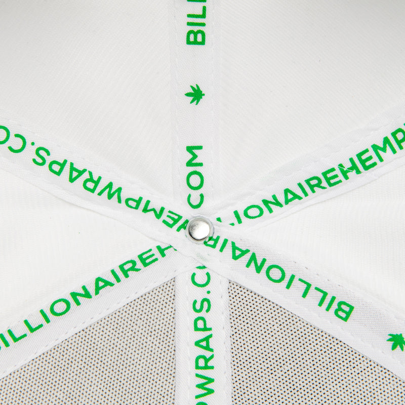 LIMITED EDITION - Billionaire Rolling Collection - White Snapback Hat