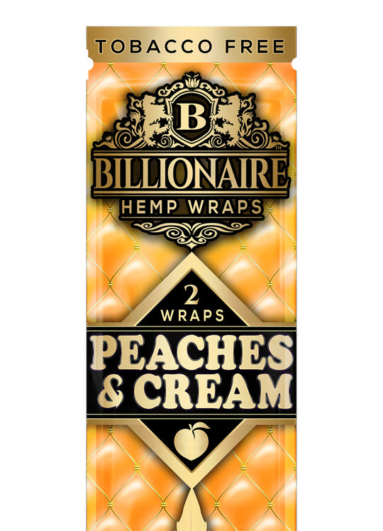 Billionaire Peaches&Cream Hemp Wraps 25ct