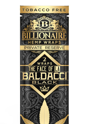 Baldacci Black - Billionaire Hemp Wraps - Private Reserve