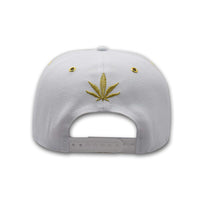 LIMITED EDITION - Billionaire Hemp Wraps Snapback White and Gold Hat