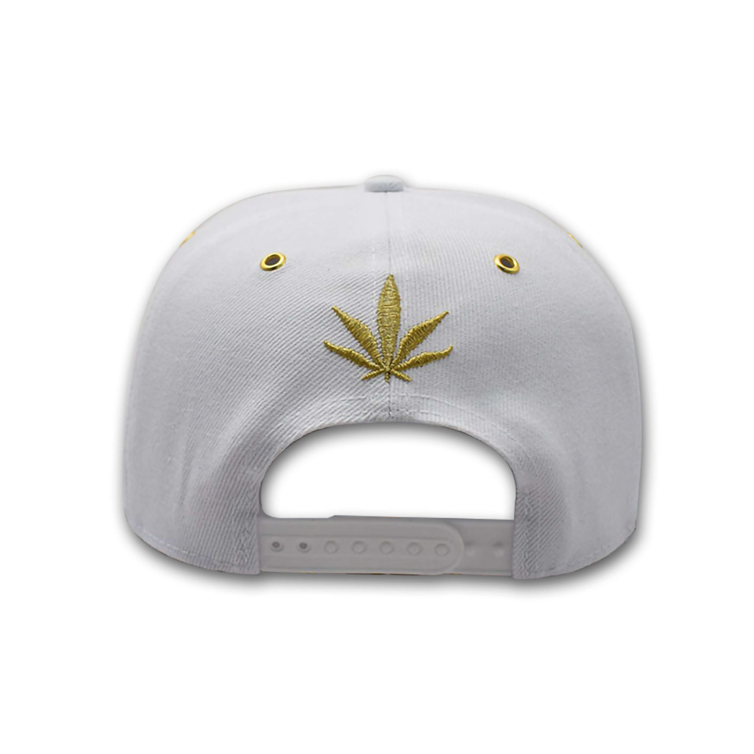 LIMITED EDITION - Billionaire Hemp Wraps Snapback White and Gold Hat –