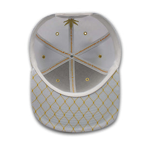LIMITED EDITION - Billionaire Hemp Wraps Snapback White and Gold Hat